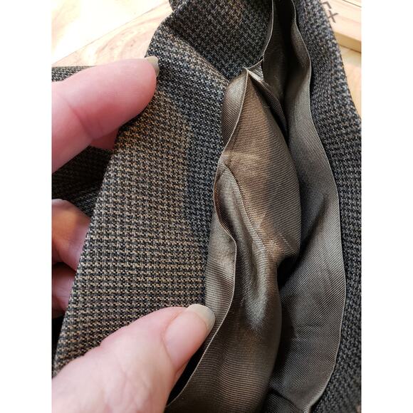 mens sport coat 42R suit jacket 42 regular blazer gray pristine 3 buttons - Picture 5 of 8